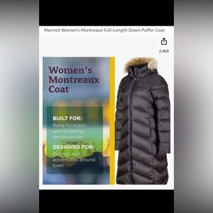 BRAND NEW WITH TAGS Women’s Marmont Montreaux coat